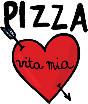 Pizza Vita Mia, Piatto pizza azzurro